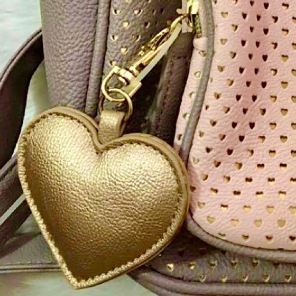 [SOLD] Betsey J. Two-Tone Hearts Mini Backpack - Picture 8 of 12
